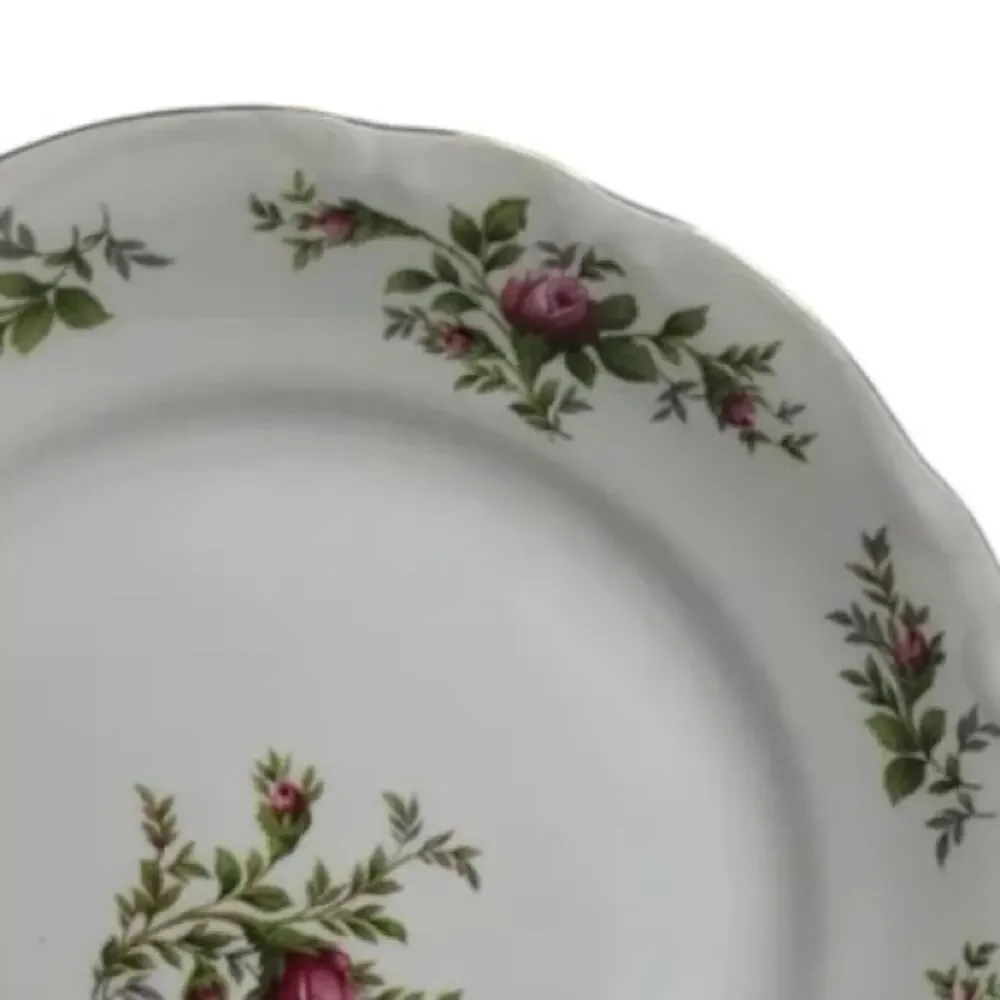 Vintage Johann Haviland Moss Rose 5 Piece Place Setting Traditions Fine China